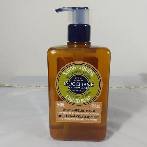L'Occitane Shea Verbena Hand & Body Liquid Soap 500ml NEW - Picture 2 of 5